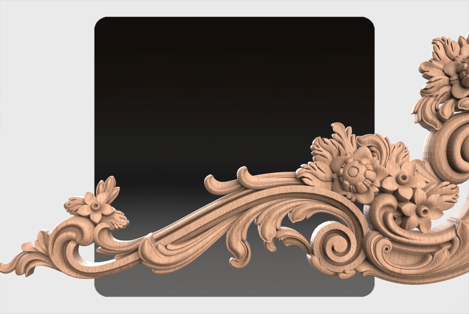 Carved decor for cnc 37 3D model_8