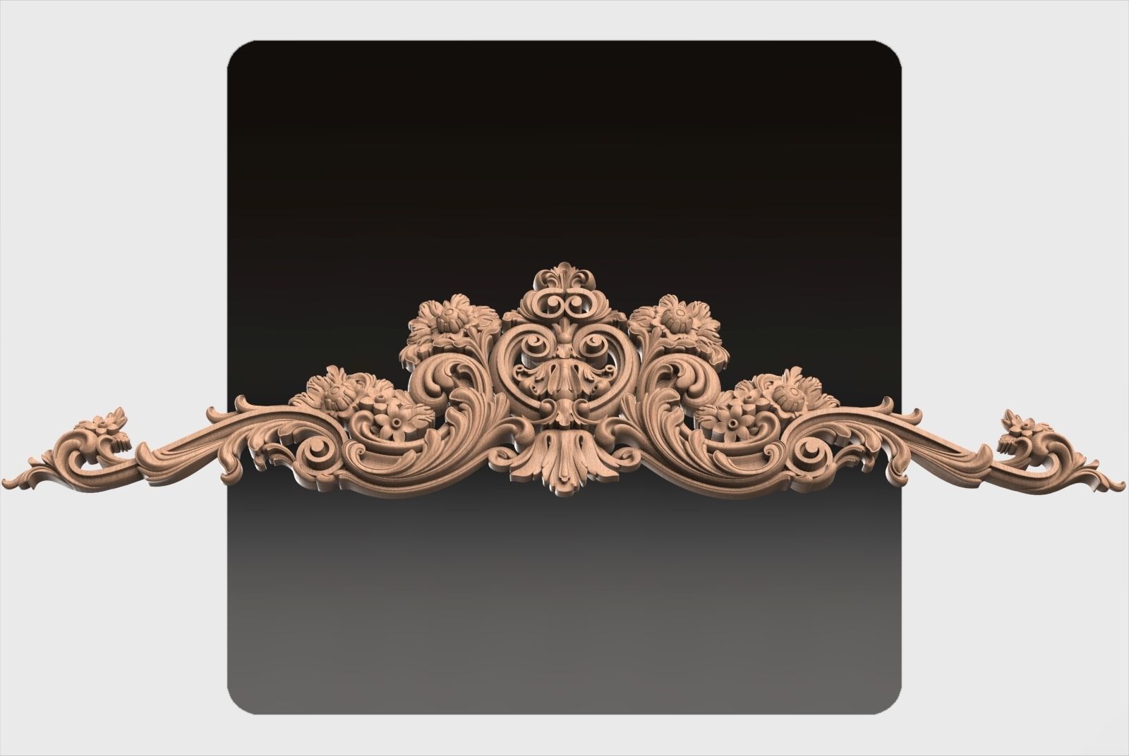 Carved decor for cnc 37 3D model_4