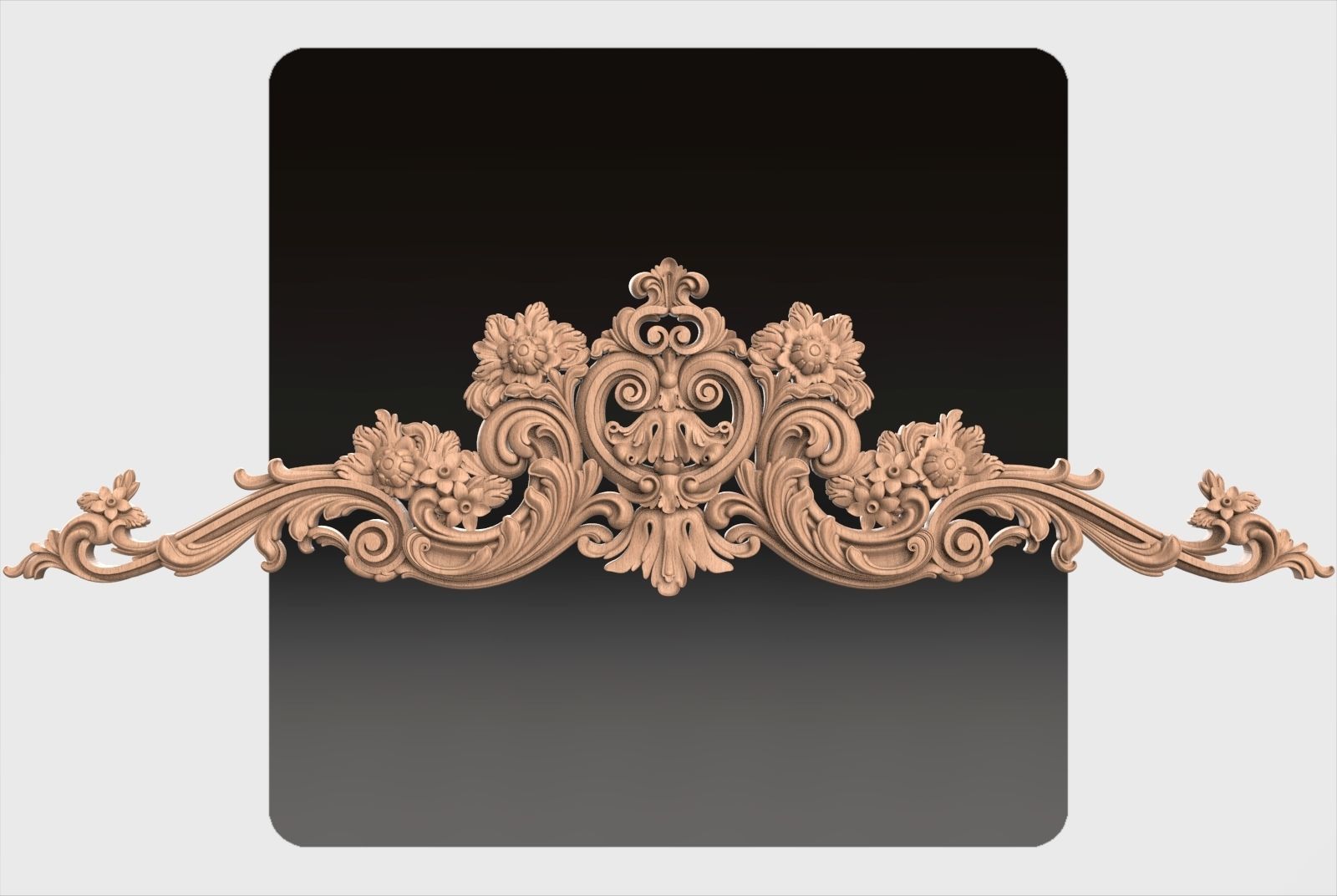 Carved decor for cnc 37 3D model_1