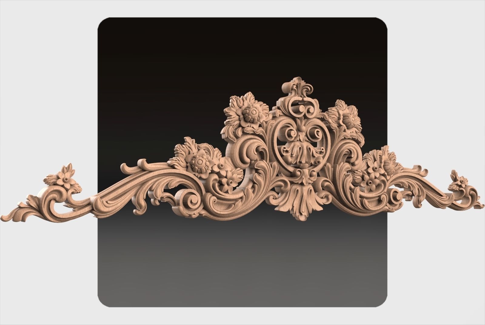 Carved decor for cnc 37 3D model_2