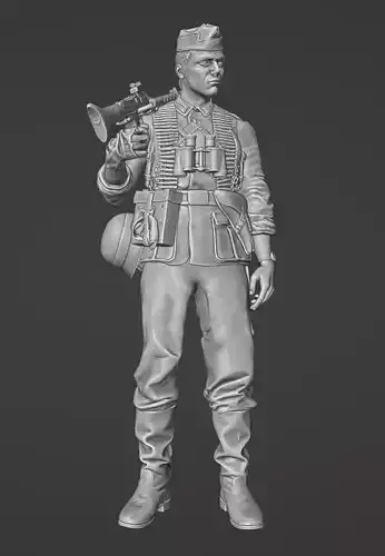 ww2 ger MG 34 gunner stand 1-35 