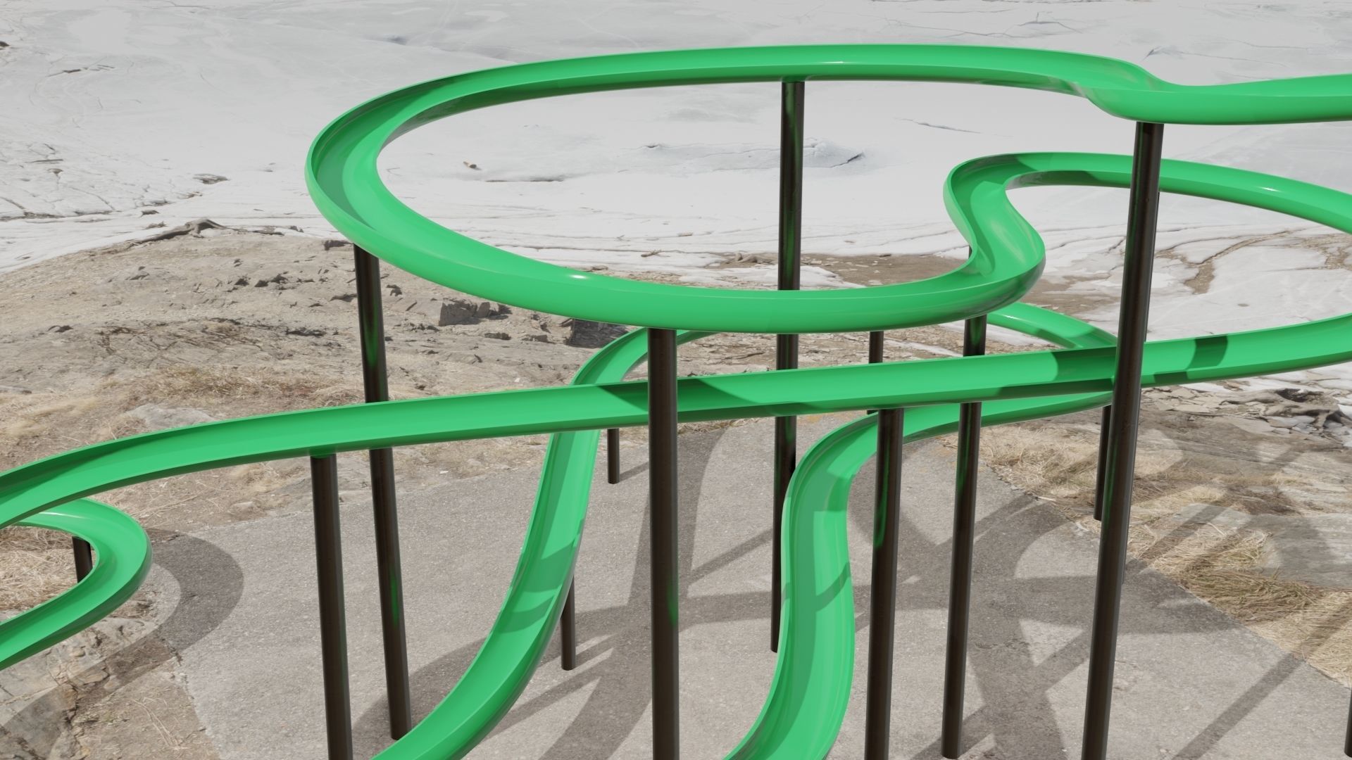 Water Slide Low-poly 3D model_28