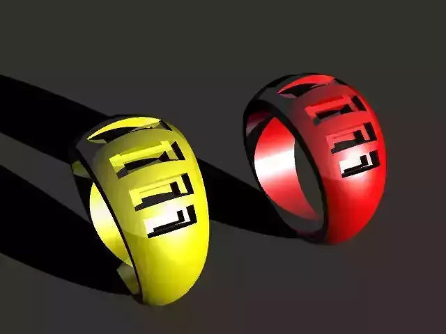 3D printable jewelry ring