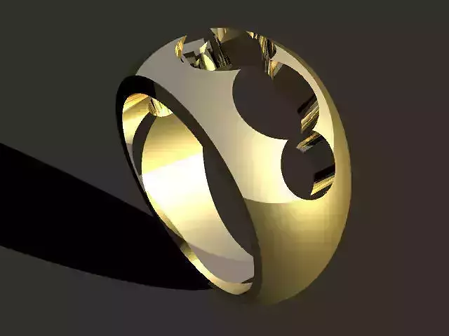 3D printable jewelry ring