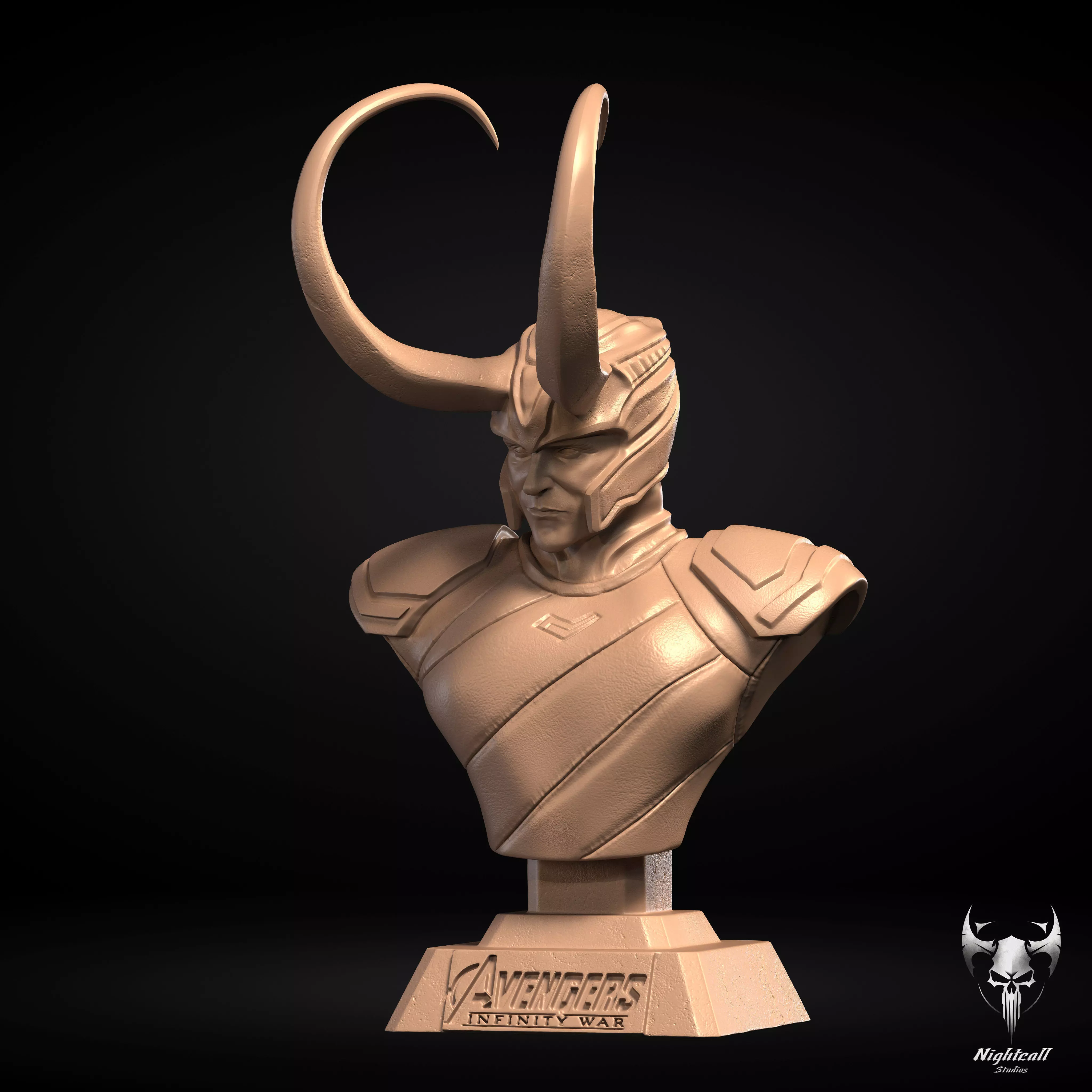 Loki- Tom Hiddleston Bust 3D Print Model 3D print model_4