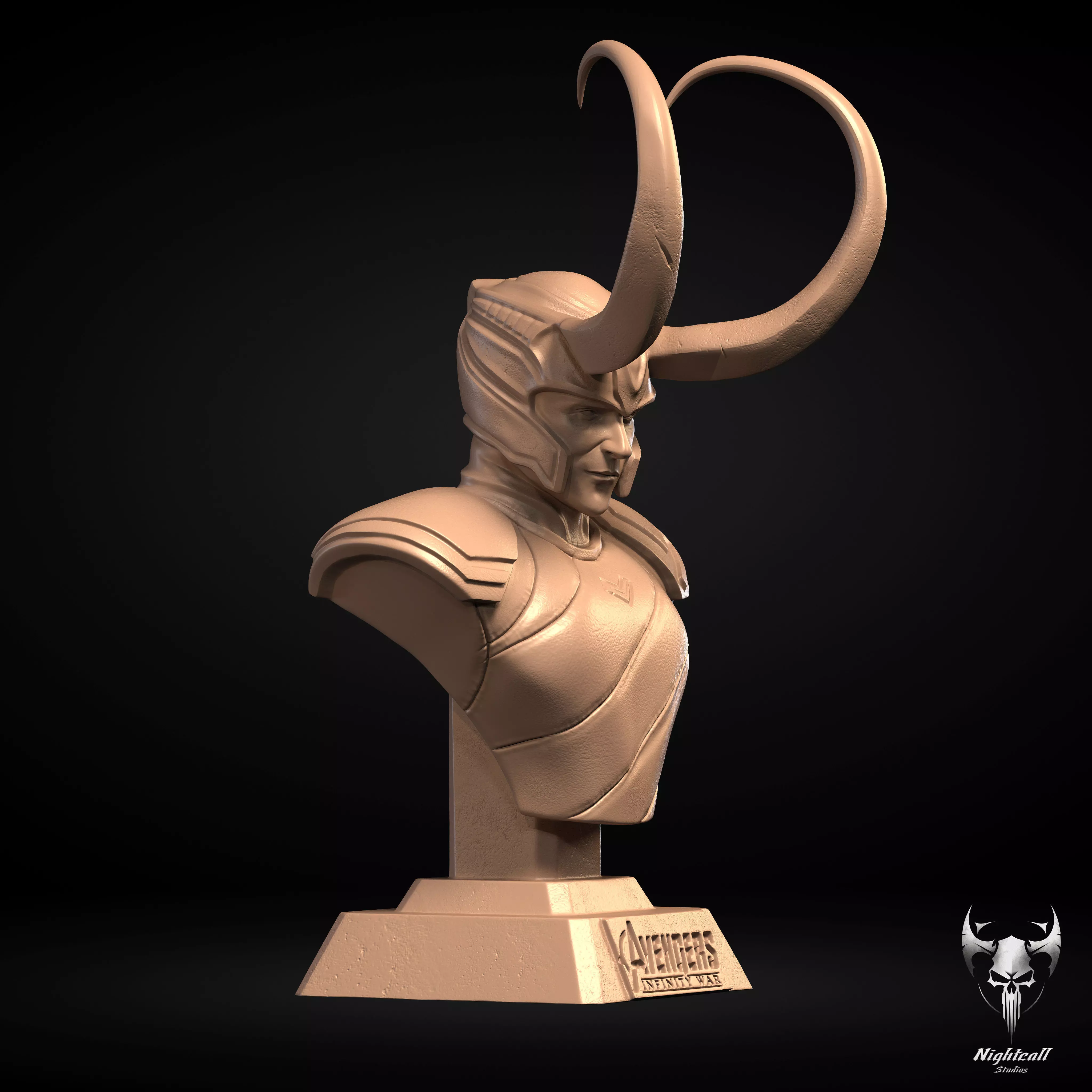 Loki- Tom Hiddleston Bust 3D Print Model 3D print model_1