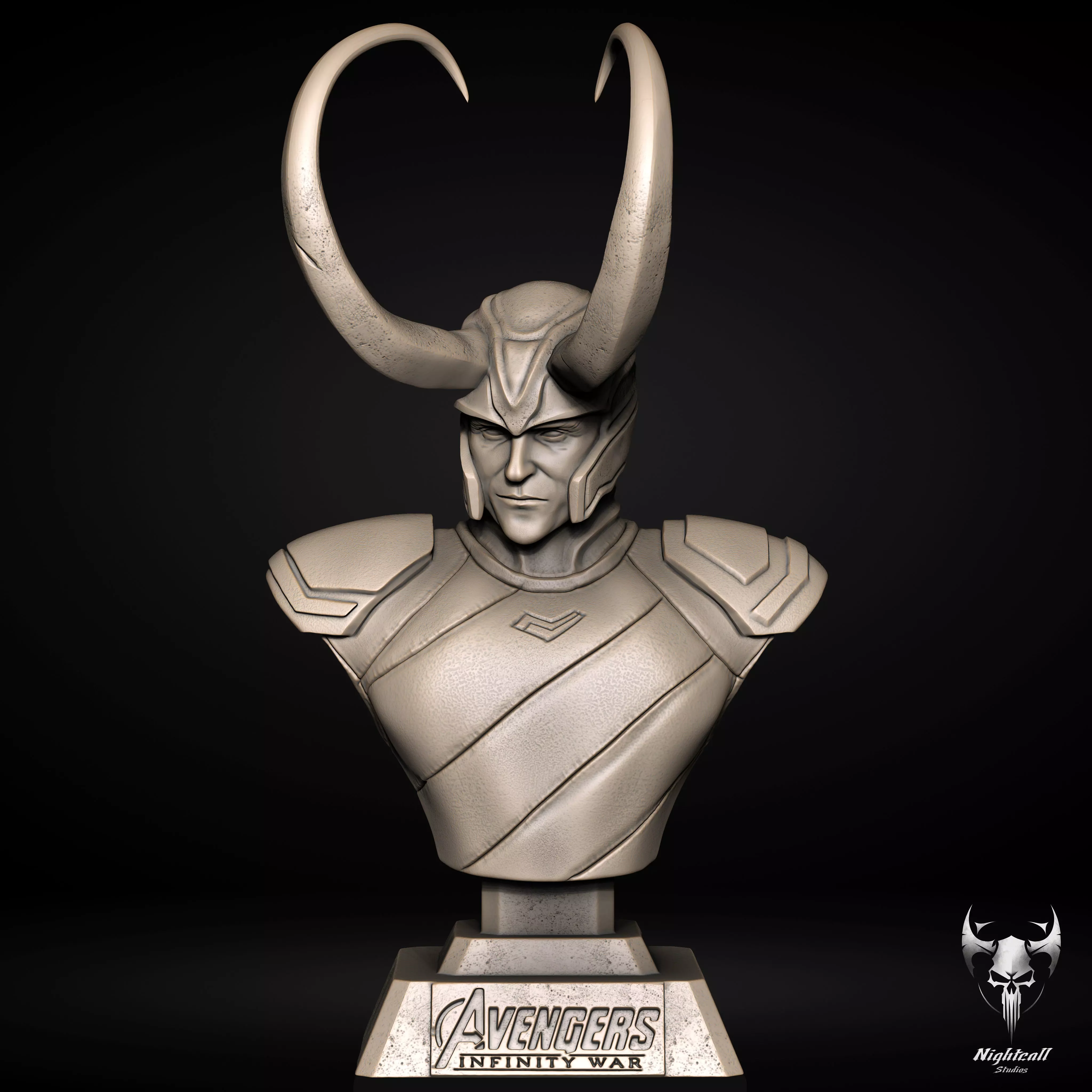 Loki- Tom Hiddleston Bust 3D Print Model 3D print model