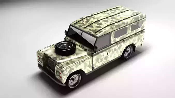 Land Rover 1990 3D model