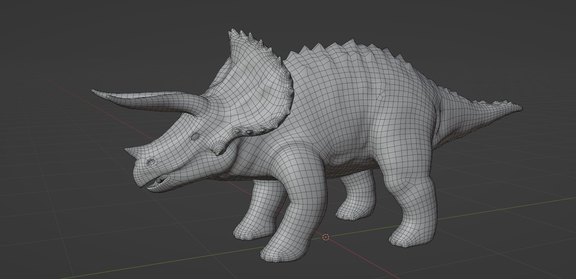 Dinosaur Triceratops 3D Model - Game-Ready and Versatile Low-poly 3D model_3