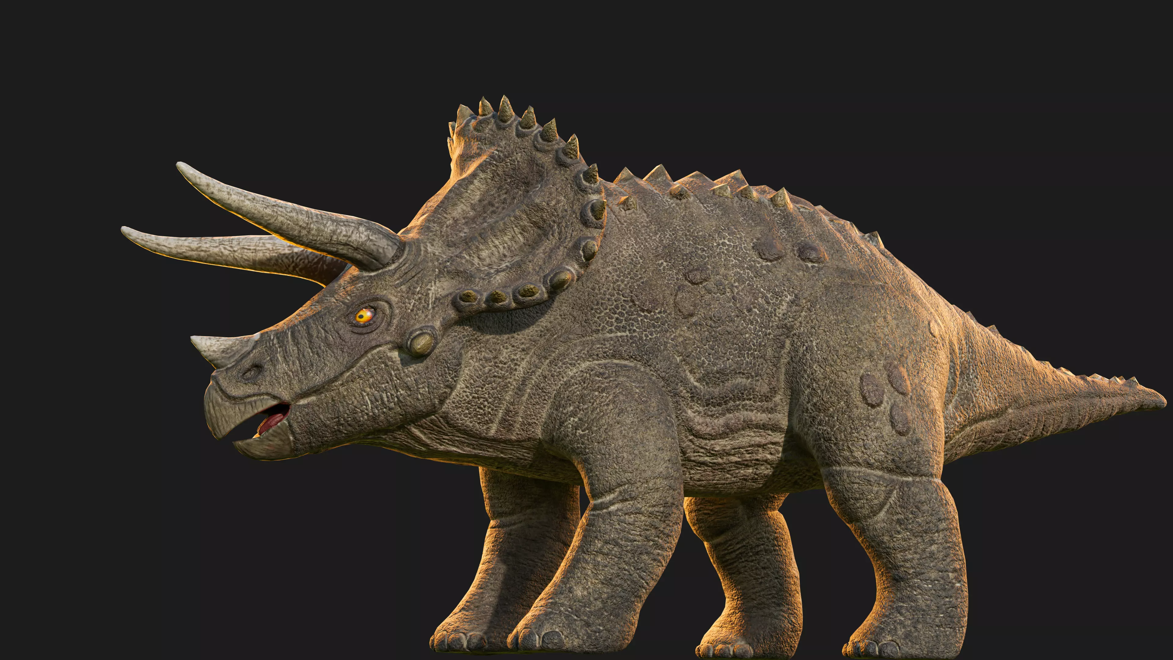 Dinosaur Triceratops 3D Model - Game-Ready and Versatile Low-poly 3D model_0