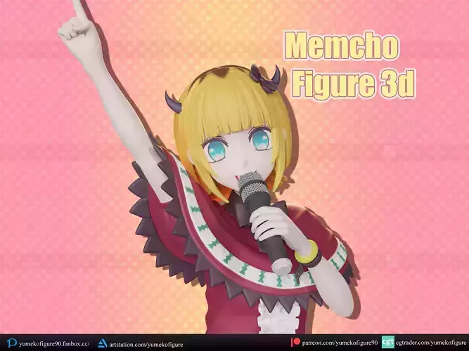 Memcho figure 3d 3D print model