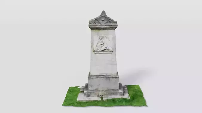 Historic gravestone model
