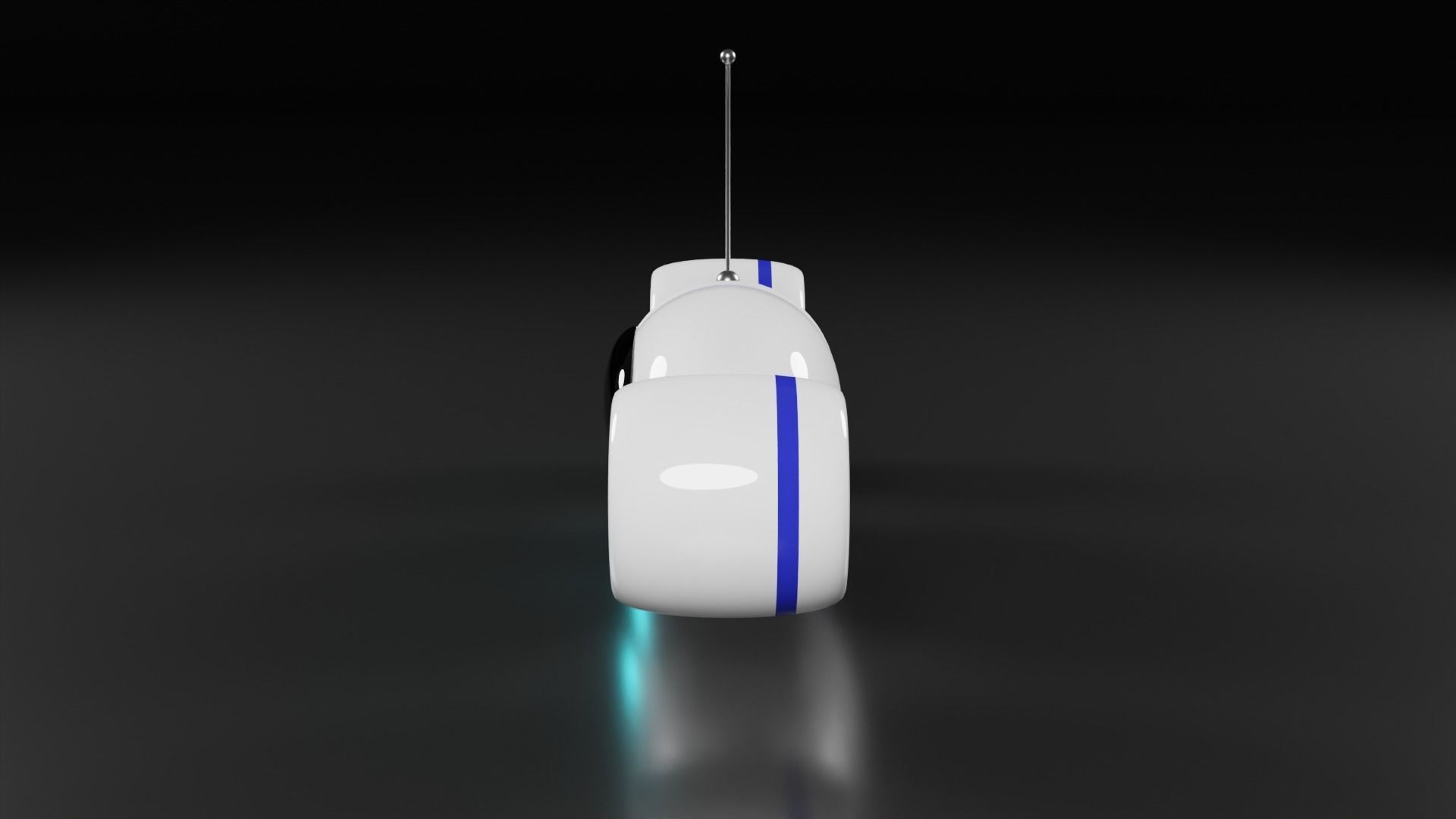 Drone Flying robot  3D model Low-poly 3D model_5