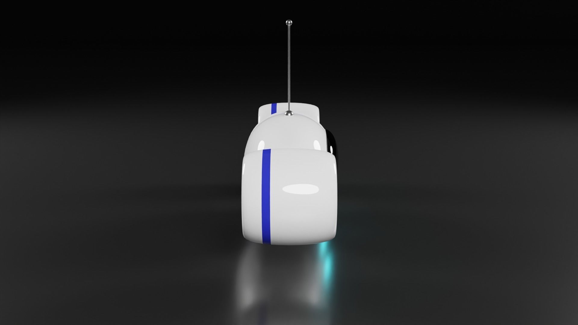 Drone Flying robot  3D model Low-poly 3D model_4