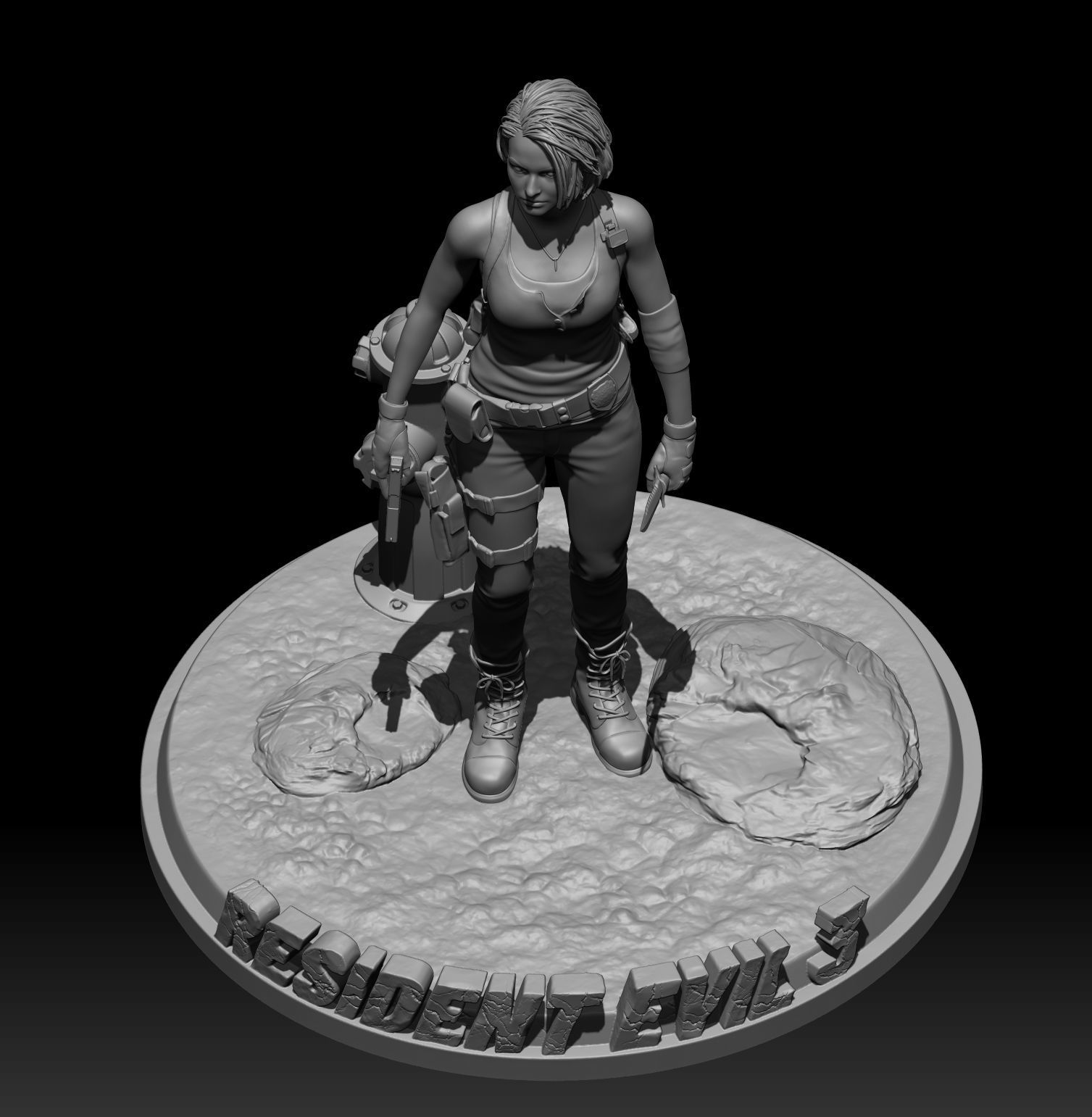 Jill Valentine-Resident evil 3 3D print model_13