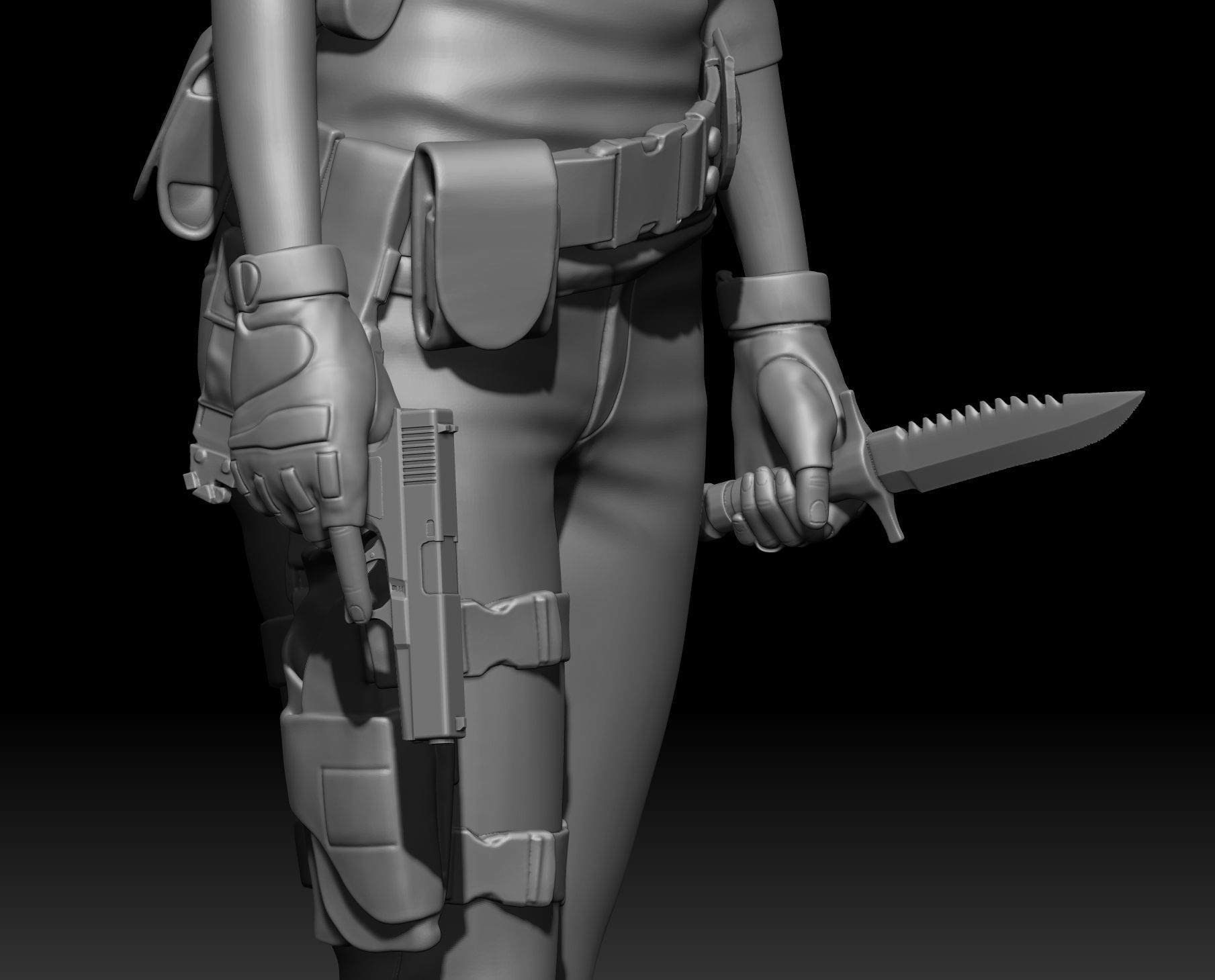 Jill Valentine-Resident evil 3 3D print model_11