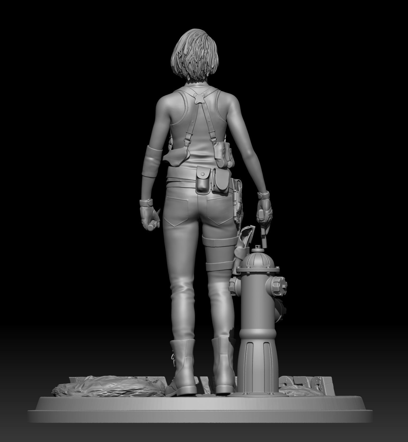 Jill Valentine-Resident evil 3 3D print model_5