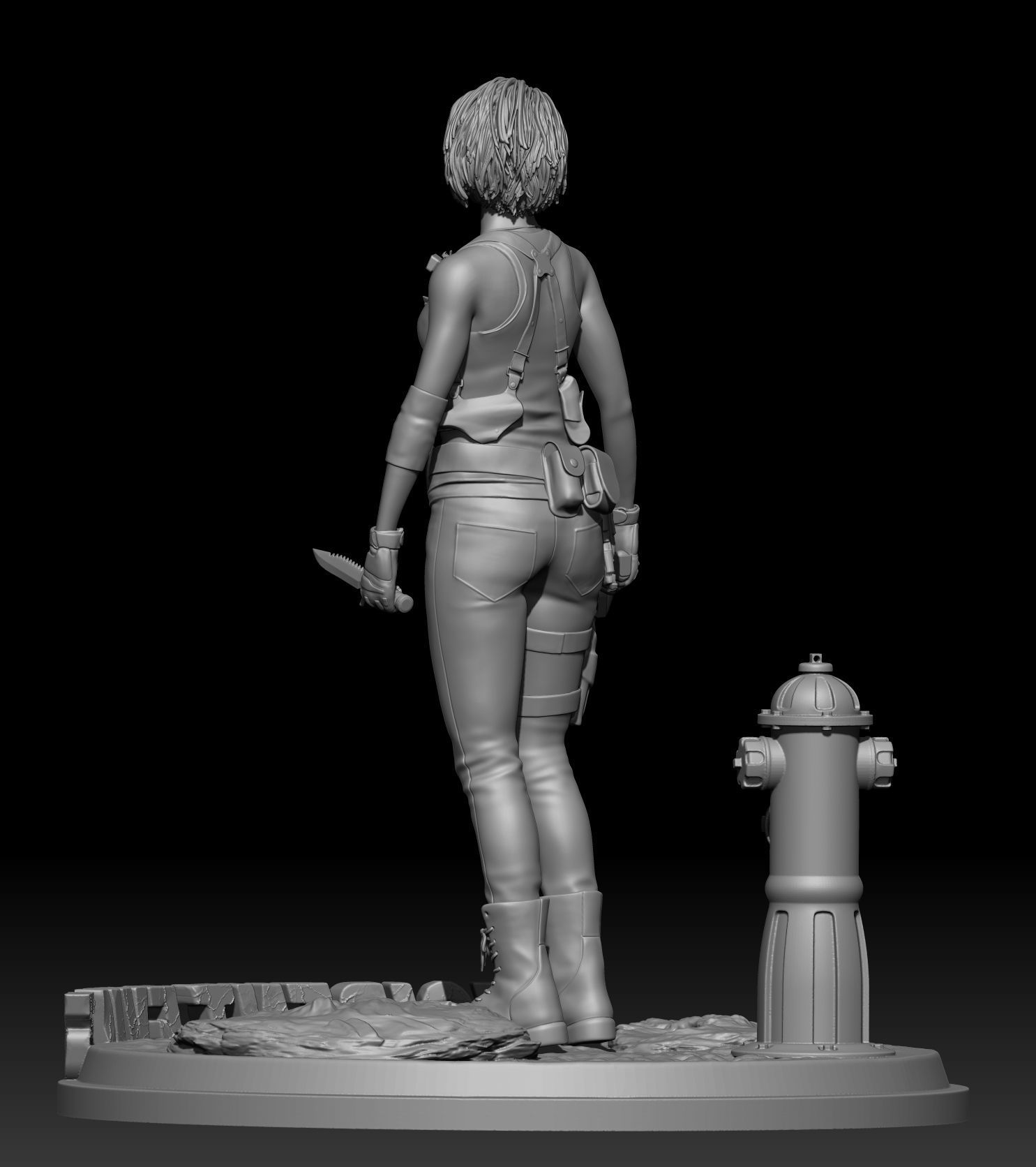 Jill Valentine-Resident evil 3 3D print model_4