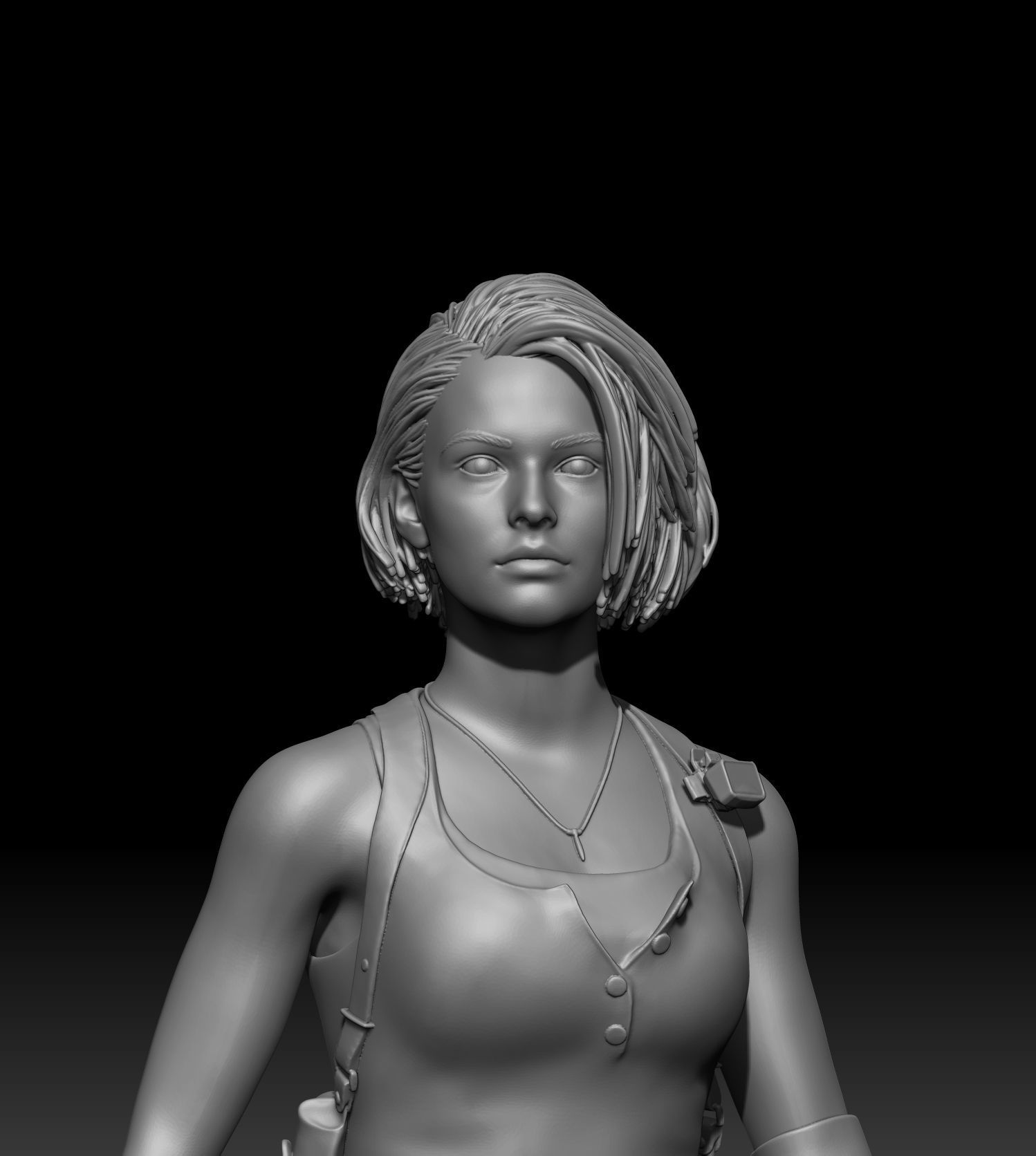 Jill Valentine-Resident evil 3 3D print model_9