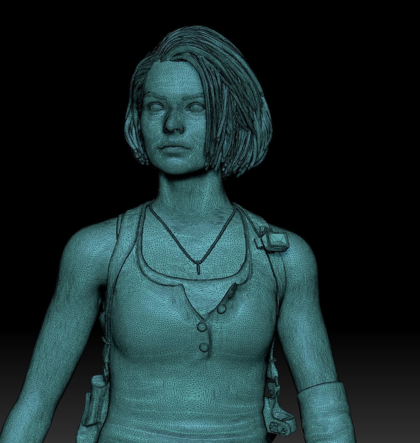 Jill Valentine-Resident evil 3 3D print model_15