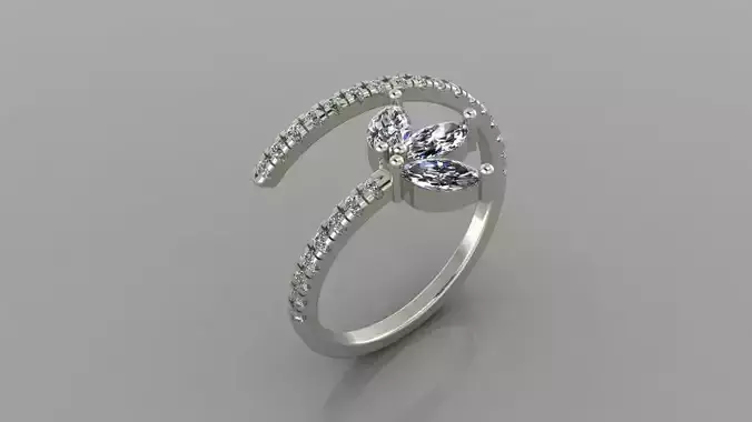 149 Flower ring for woman