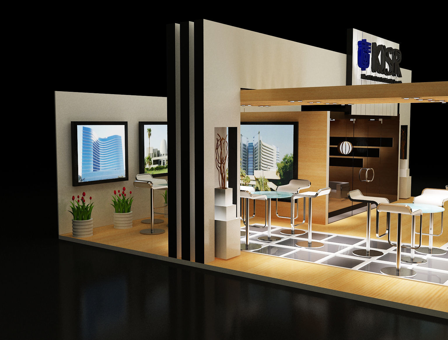 Booth Exhibition Stand a139 3D model_18
