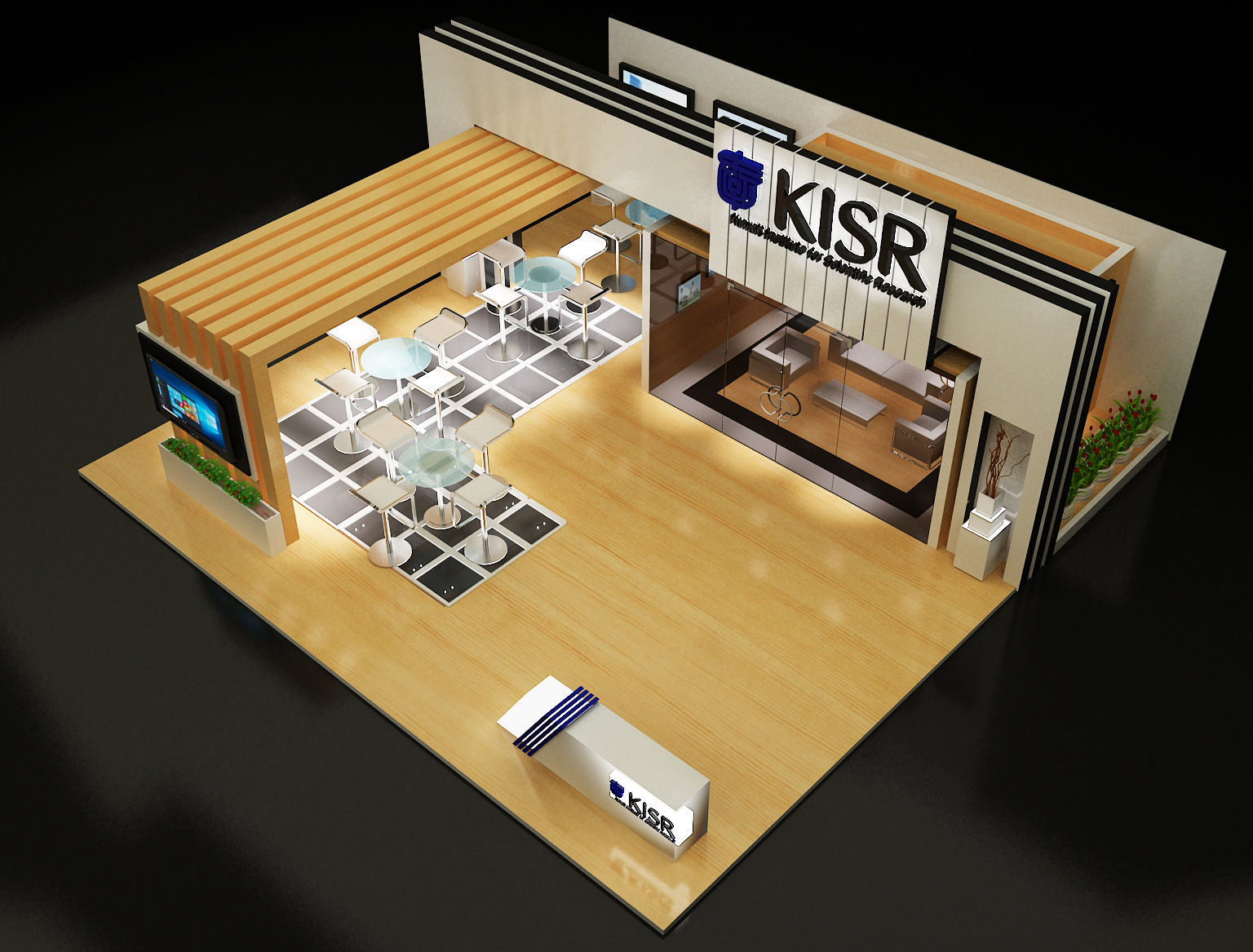 Booth Exhibition Stand a139 3D model_27