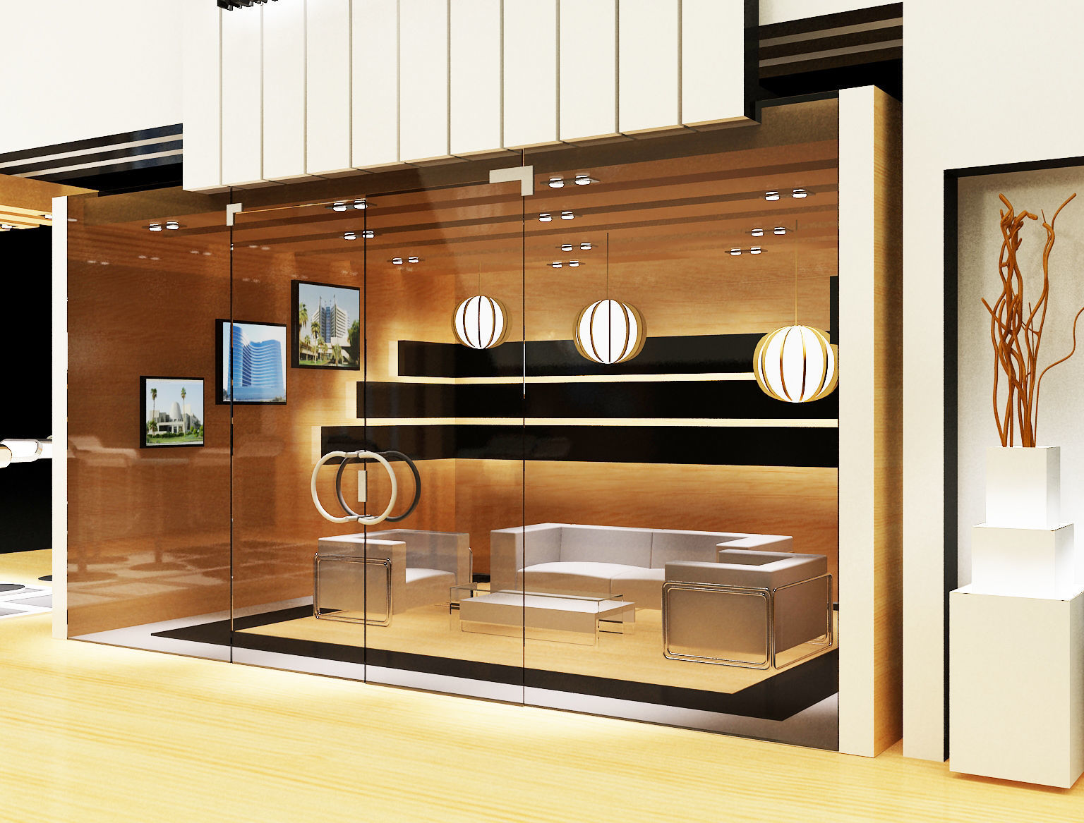 Booth Exhibition Stand a139 3D model_25