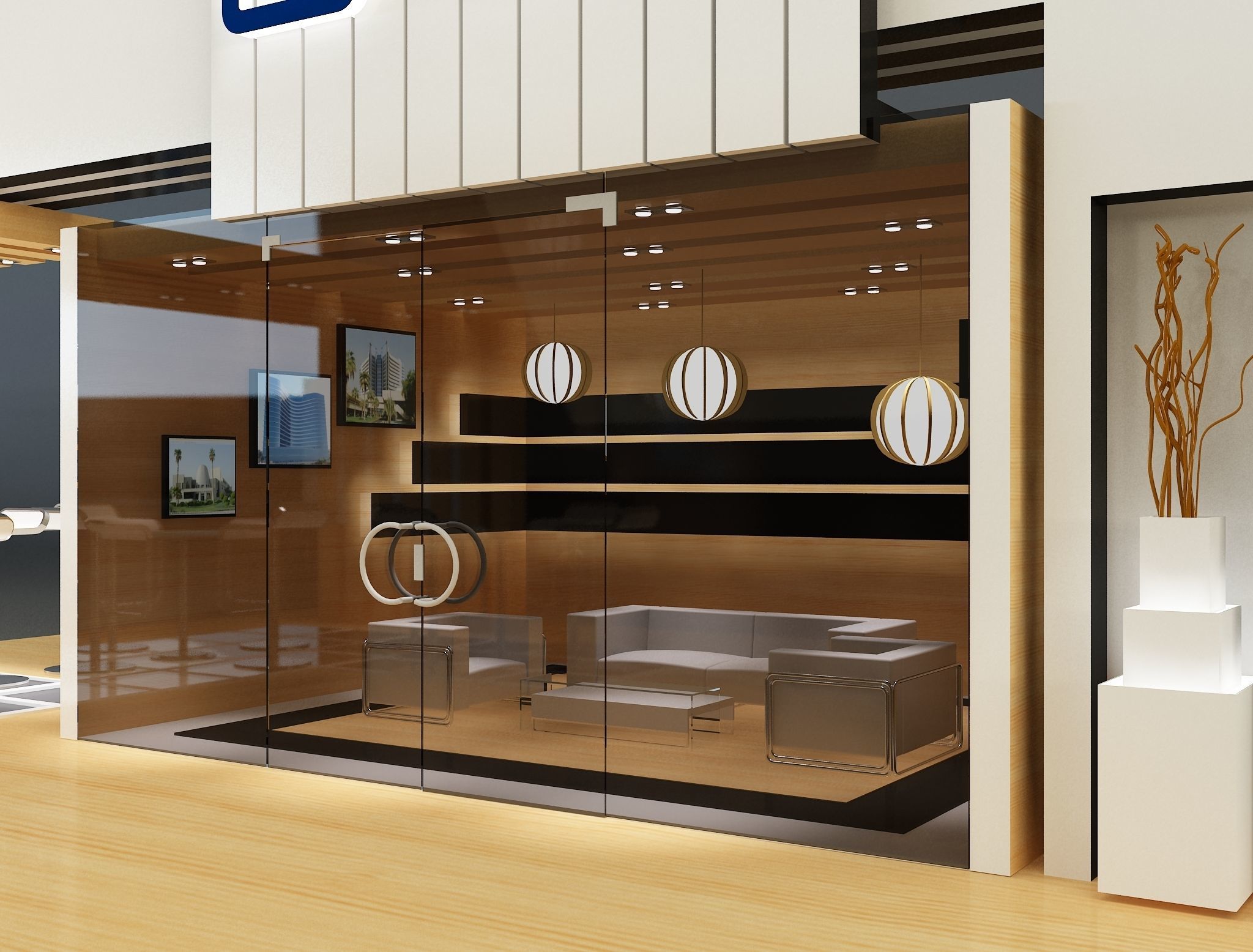 Booth Exhibition Stand a139 3D model_5