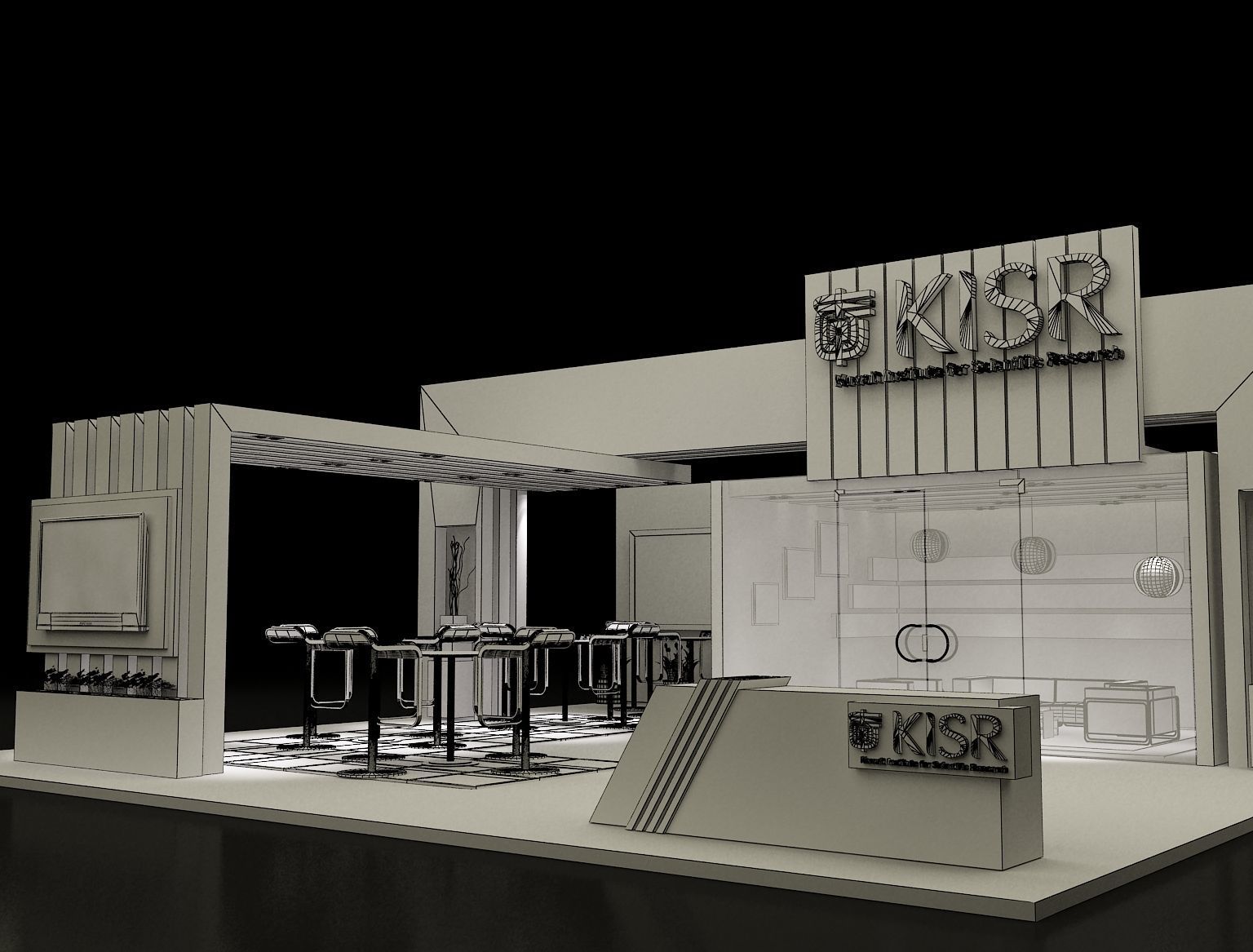 Booth Exhibition Stand a139 3D model_11