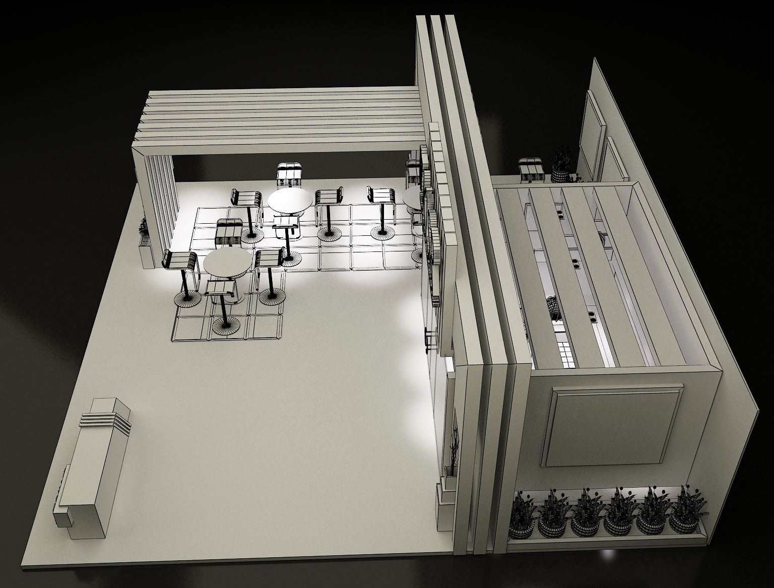 Booth Exhibition Stand a139 3D model_23