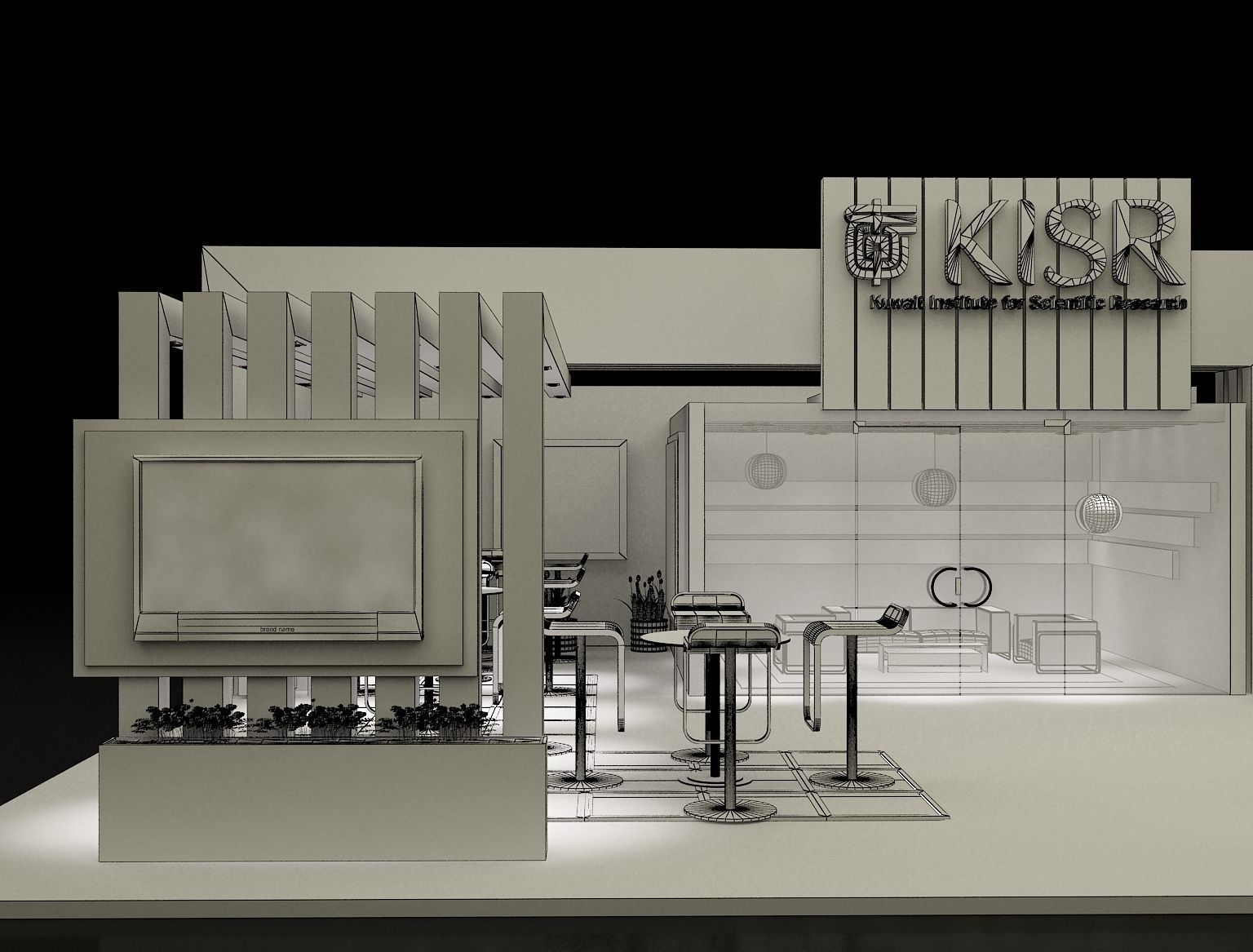 Booth Exhibition Stand a139 3D model_21