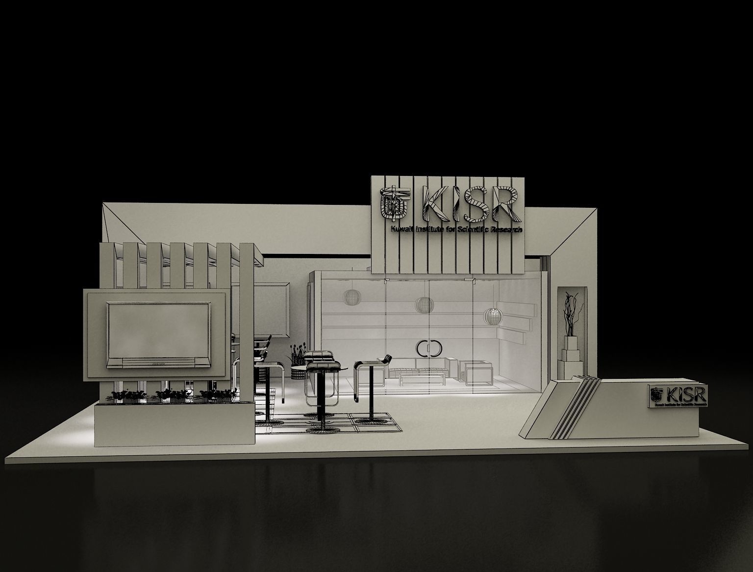 Booth Exhibition Stand a139 3D model_1