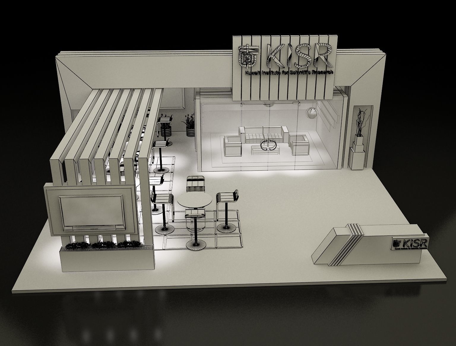 Booth Exhibition Stand a139 3D model_7