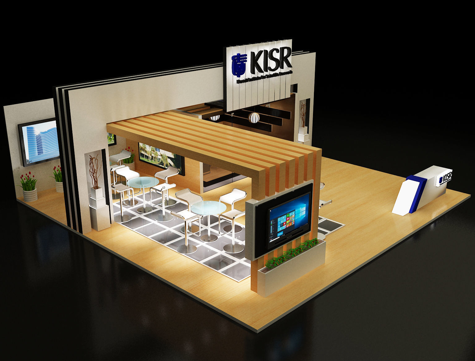 Booth Exhibition Stand a139 3D model_16
