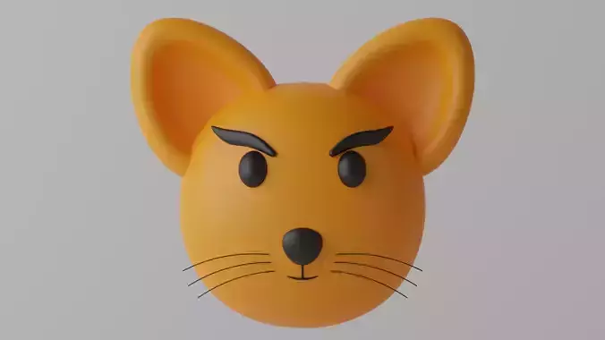 Cartoon Cute Fox Head 1