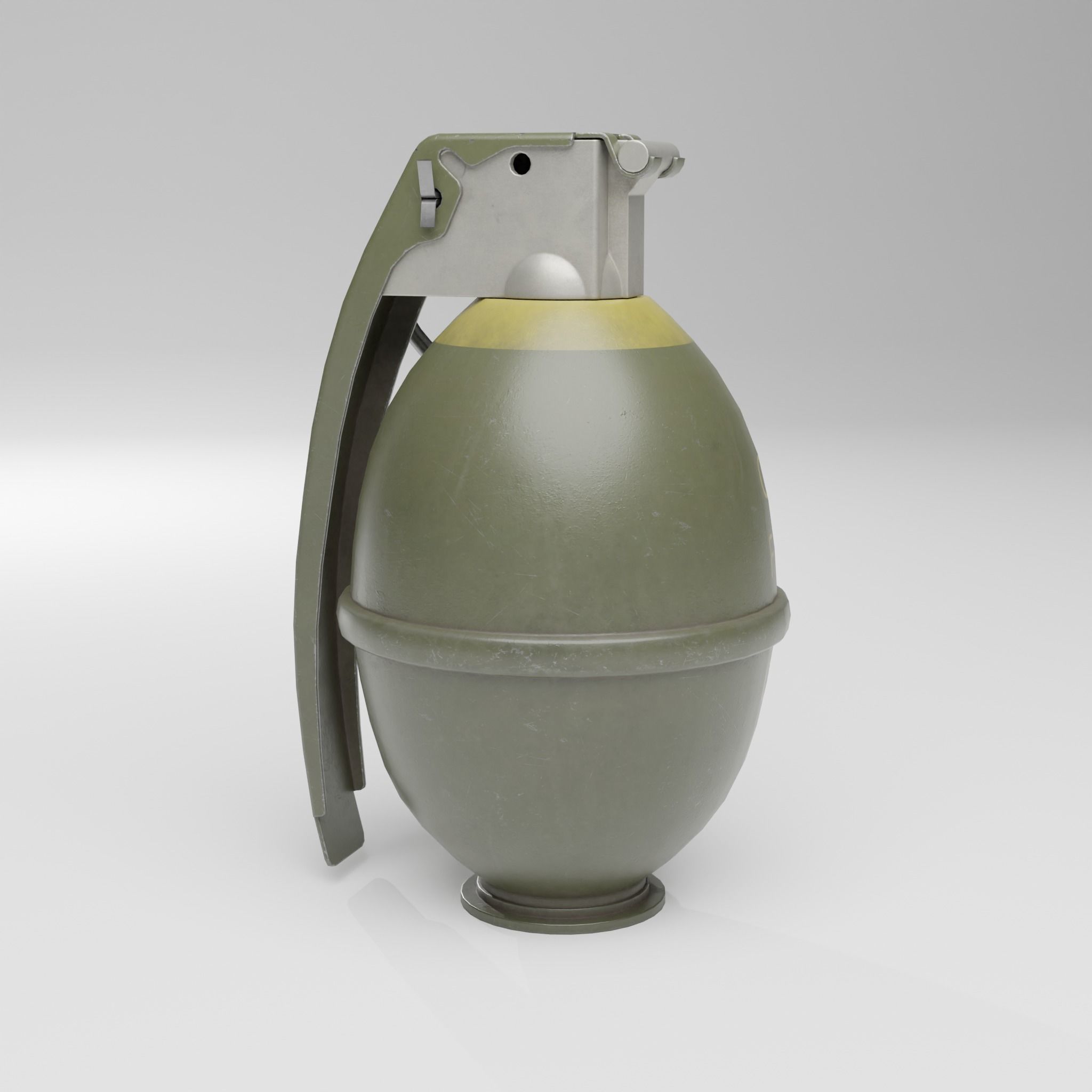 Grenade M26  Low-poly 3D model_3
