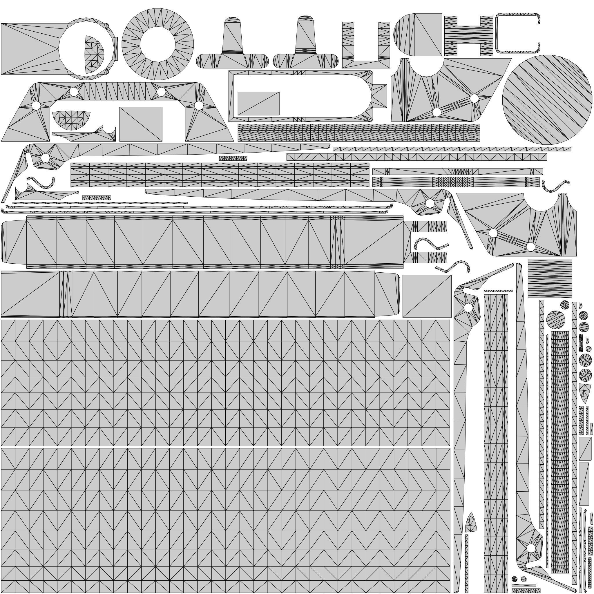 Grenade M26  Low-poly 3D model_7