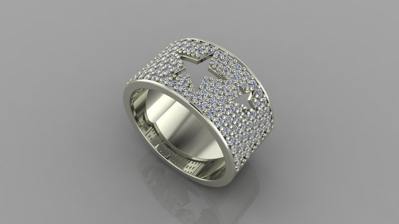 145 Ring Star 3d print model 3D print model_3