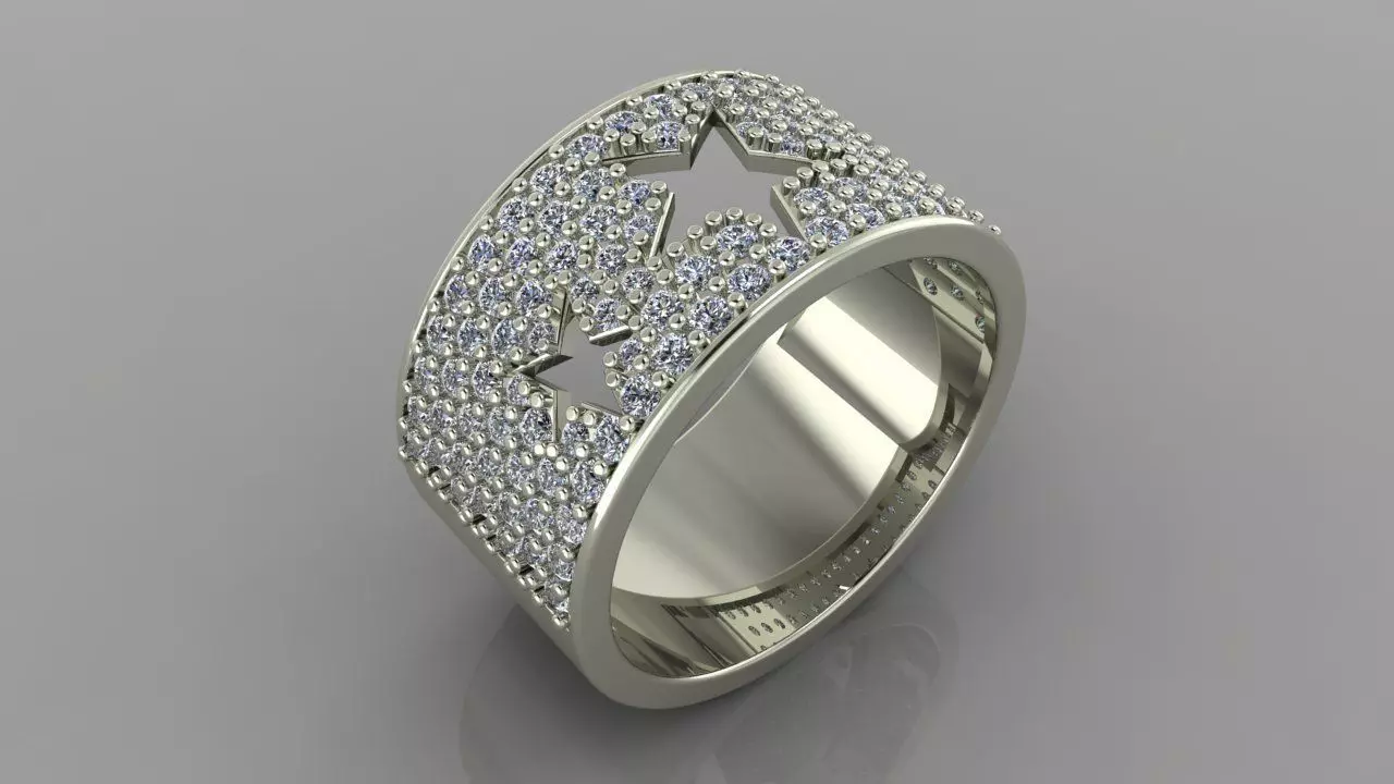 145 Ring Star 3d print model 3D print model_0