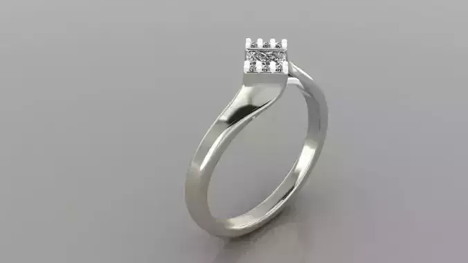 135 Ring for woman 3d print model