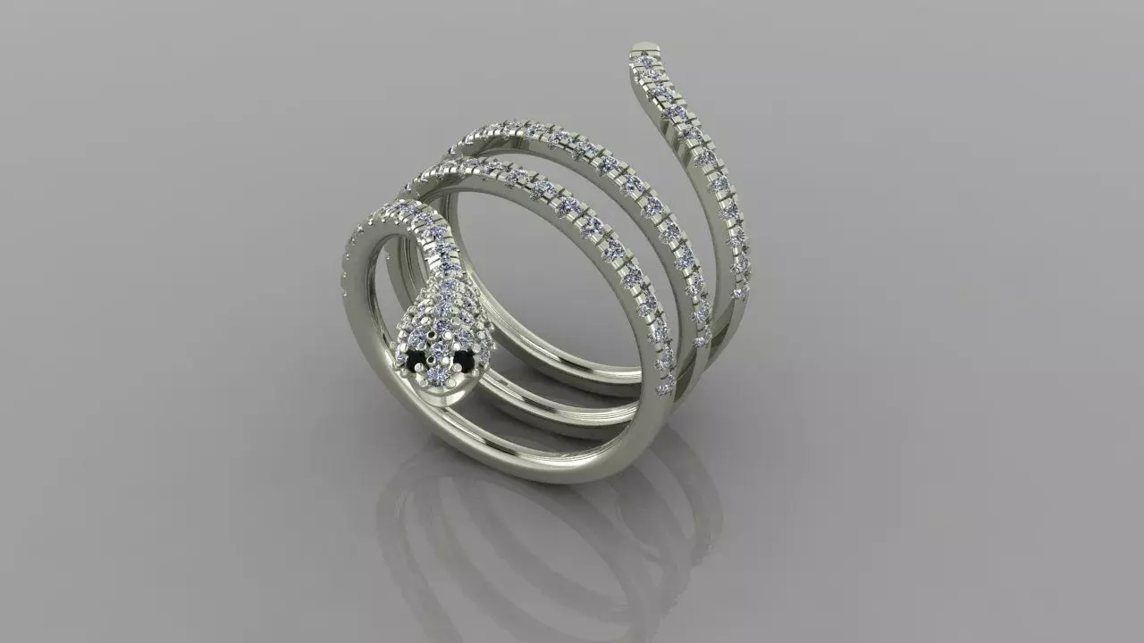 130 Ring Snake 3D print model