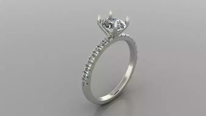 128 Solitaire ring for woman