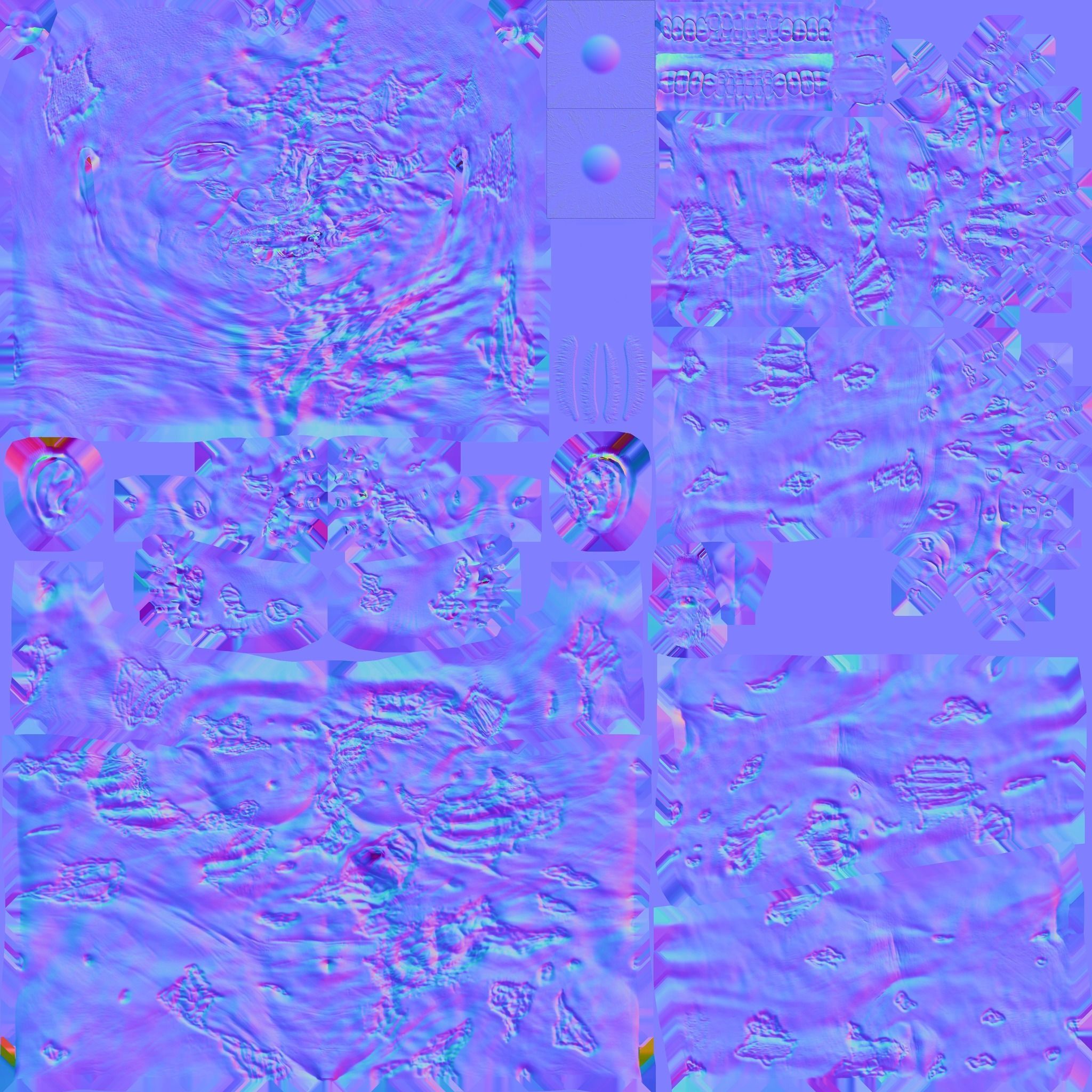 Female Zombie 3D model_4