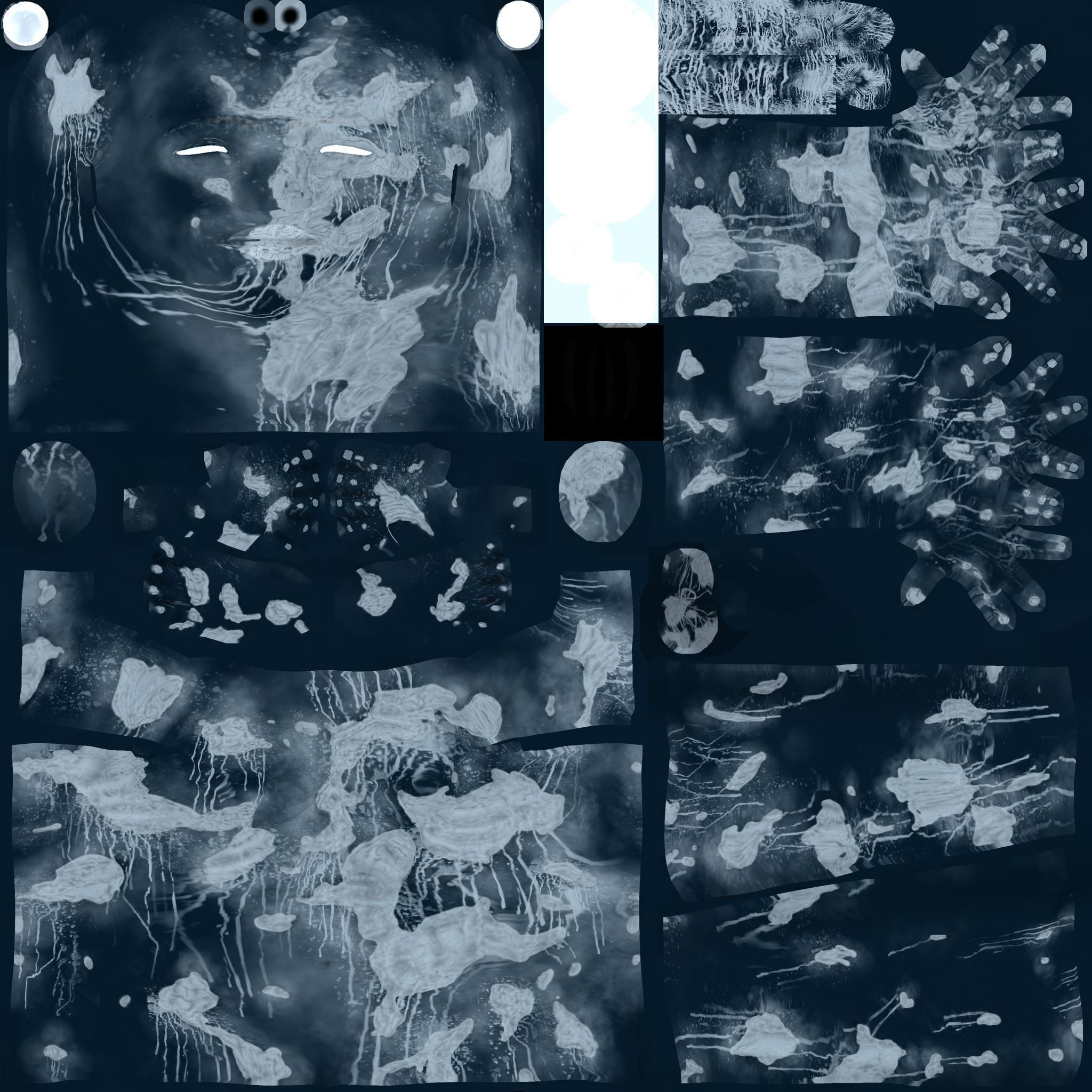 Female Zombie 3D model_5