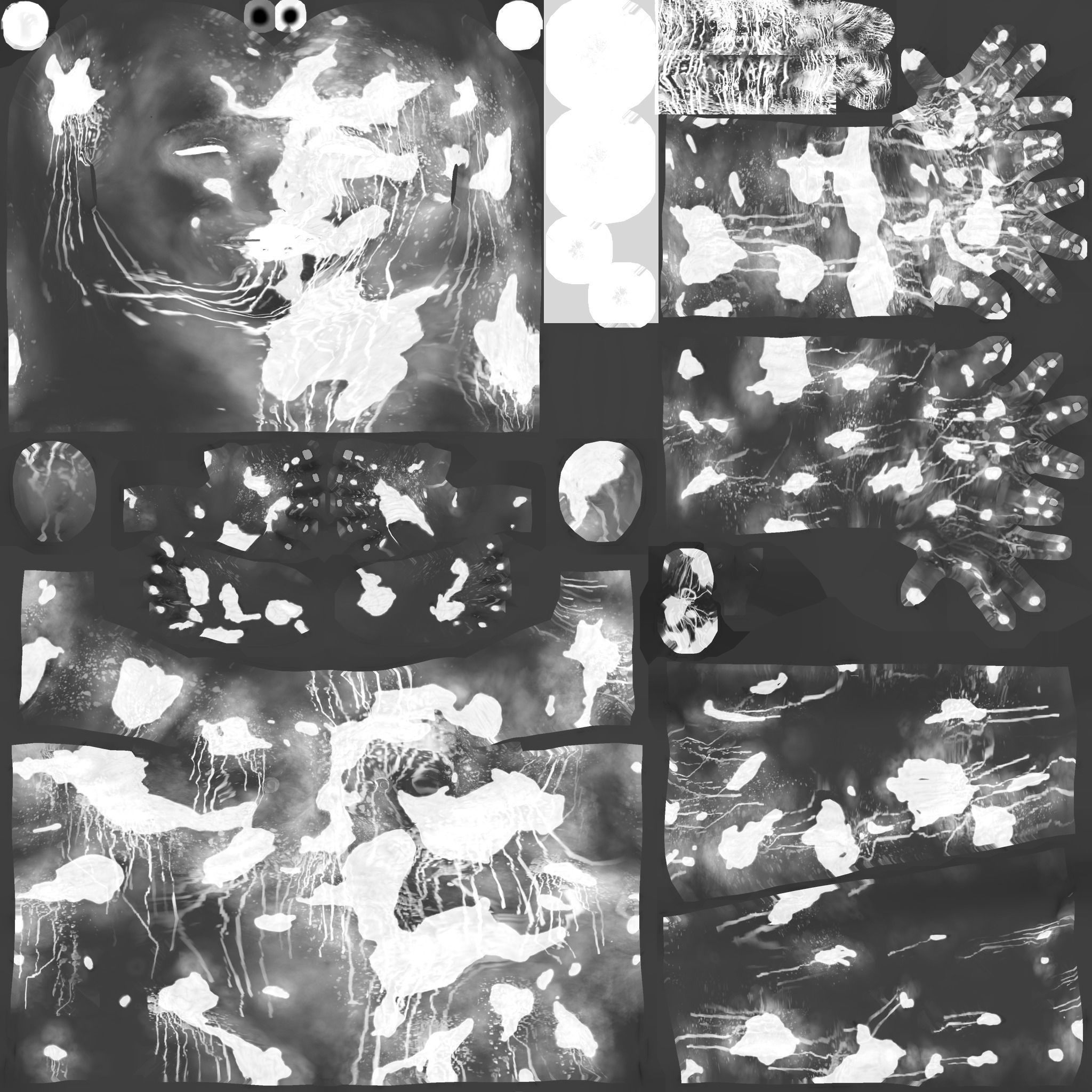 Female Zombie 3D model_3