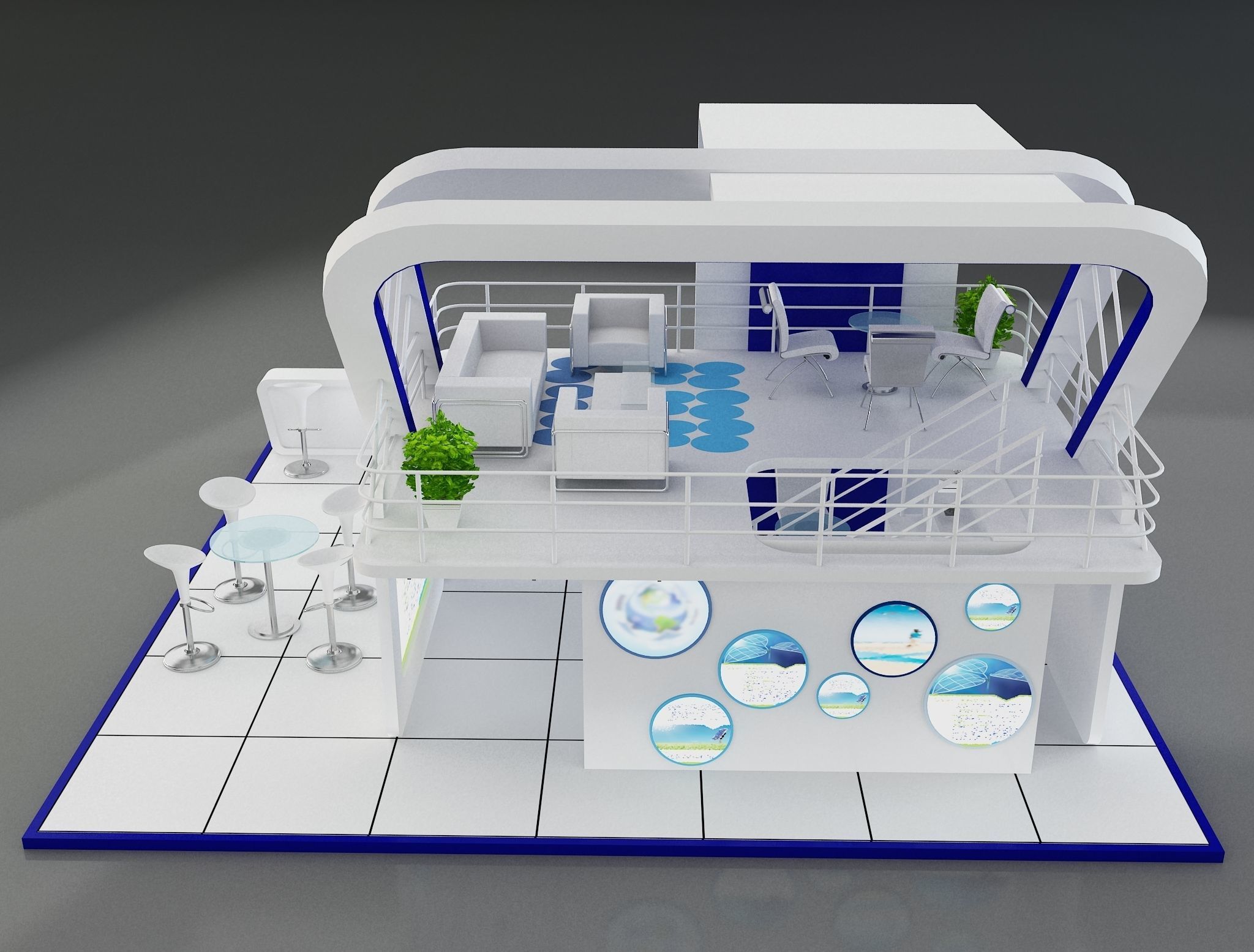 Booth Exhibition Stand a136 3D model_20