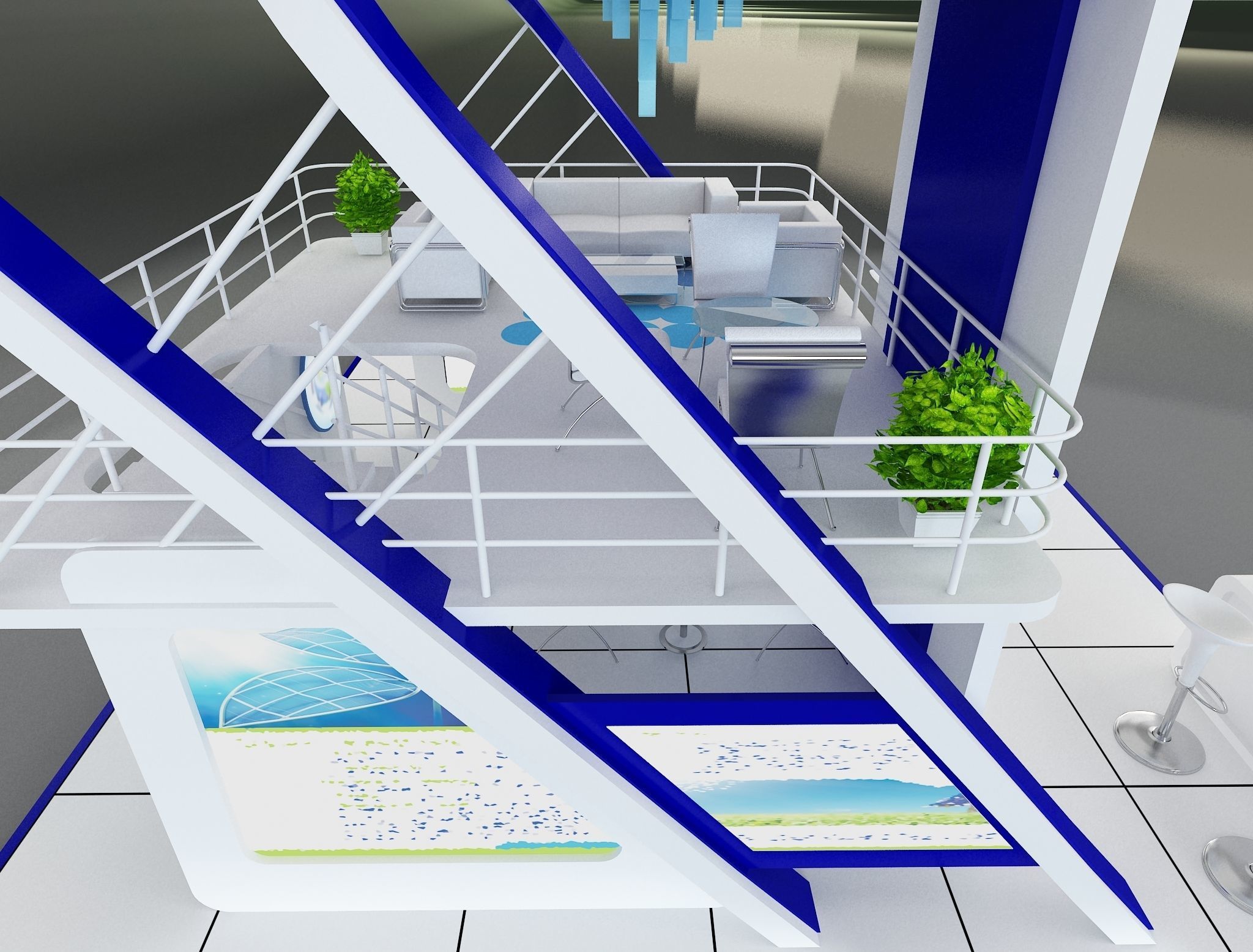 Booth Exhibition Stand a136 3D model_26