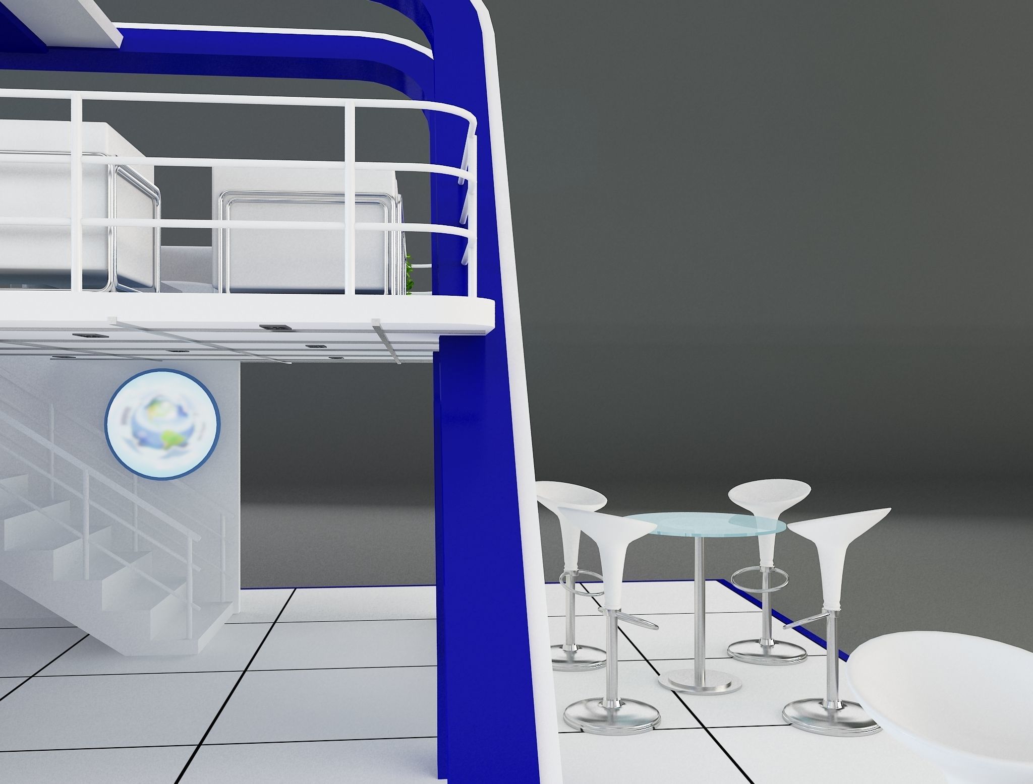 Booth Exhibition Stand a136 3D model_24