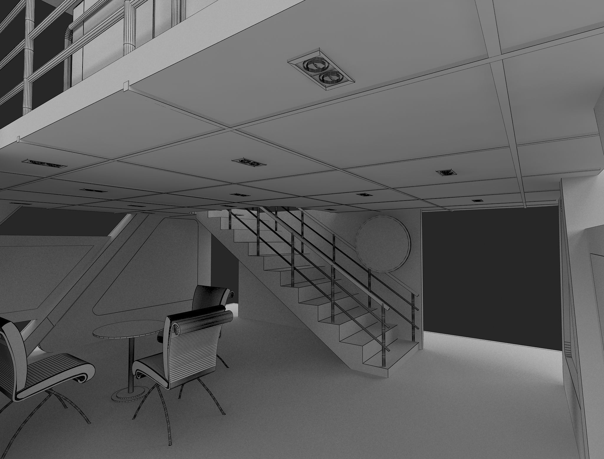 Booth Exhibition Stand a136 3D model_23